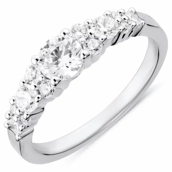 Ring i rhodineret sølv