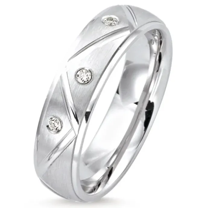 Ring i rhodineret sølv