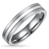 Ring i titanium og sølv
