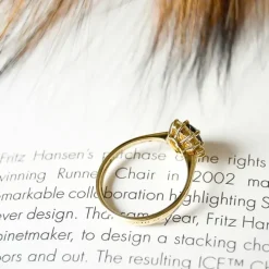 Rosetring i 14 karat guld 0,26 ct 0,65 ct