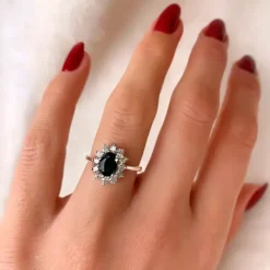 Rosetring i 14 karat hvidguld 0,55 ct 1,00 ct