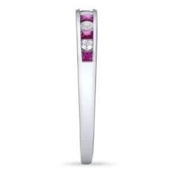Rubin ring i 14 karat hvidguld 0,11 ct 0,26 ct