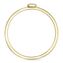 Rund diamantring i 9 karat guld.- og hvidguld 0,01 ct