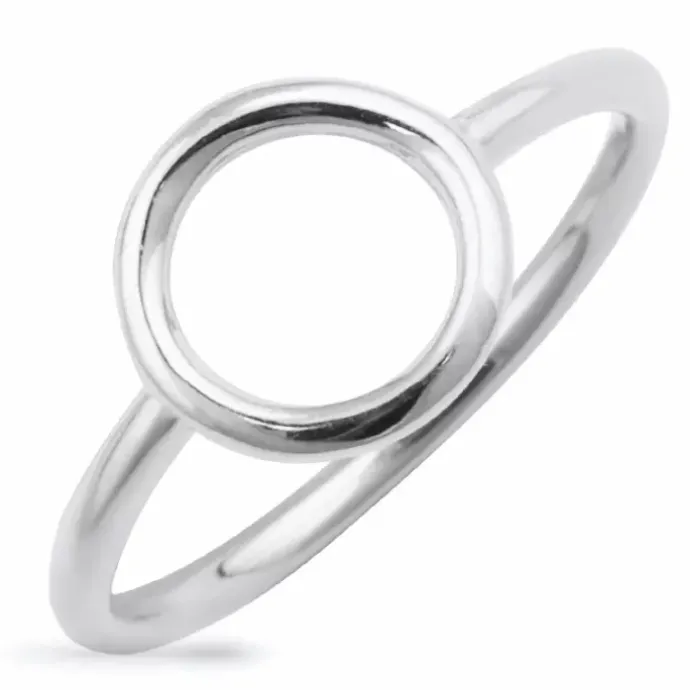 Rund ring i sølv
