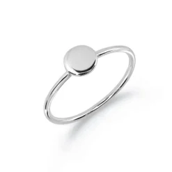 Rund ring i sølv