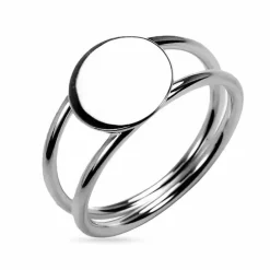 Rund ring i sølv