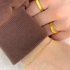 Siersbøl Figaroarmbånd i 9 karat guld