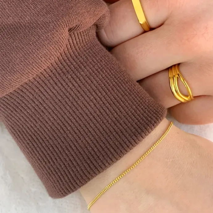 Siersbøl panserarmbånd i 9 karat guld