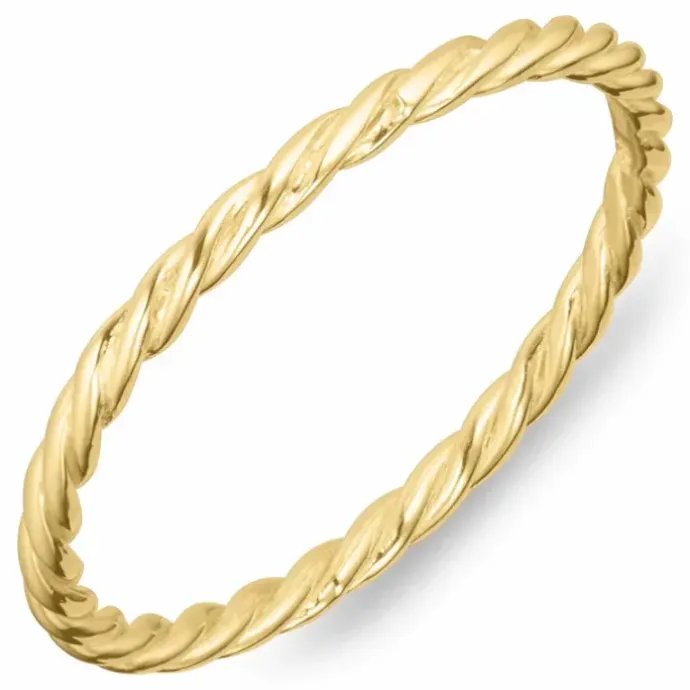 Simple Rings ring i forgyldt sølv