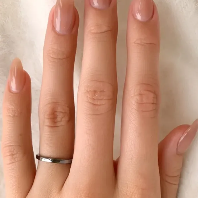 Simple Rings sort ring i sort rhodineret sølv