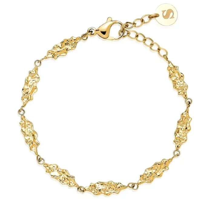 Sistie2ND Sophia Small armbånd i forgyldt stål