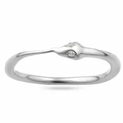 Slange ring i sølv