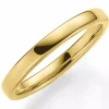 Smal 3 mm vielsesring i 14 karat guld