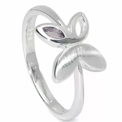 Sommerfugl ring i sølv