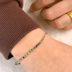 Sten armbånd med agat og hematite.