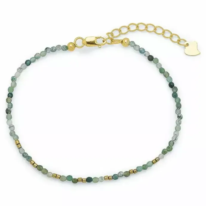 Sten armbånd med agat og hematite.