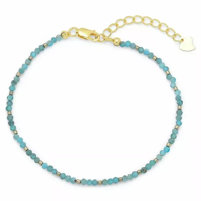 Sten armbånd med apatit og hematite.