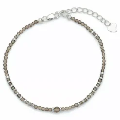 Sten armbånd med kvarts og hematite.