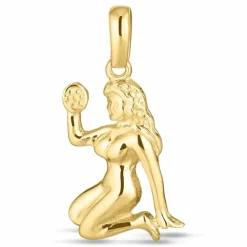 Stjernetegn jomfruen vedhæng i 8 karat guld