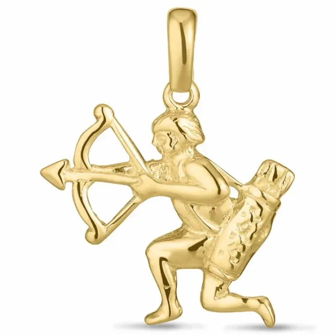 Stjernetegn skytten vedhæng i 8 karat guld