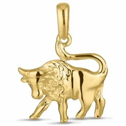 Stjernetegn tyren vedhæng i 8 karat guld