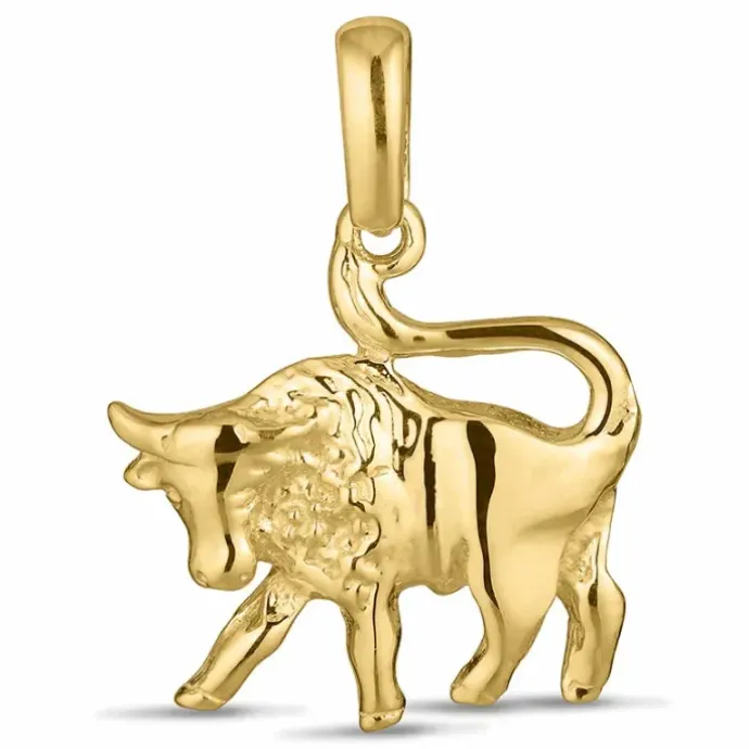Stjernetegn tyren vedhæng i 8 karat guld