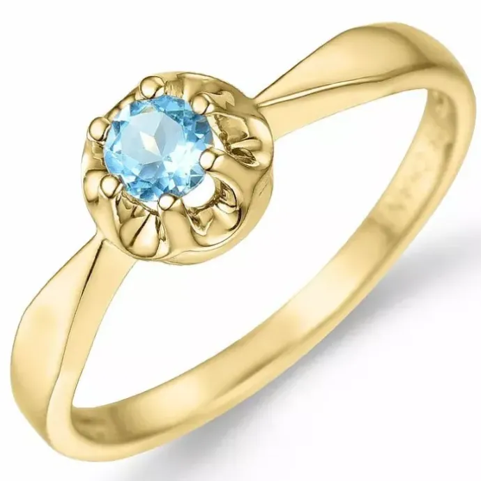 Topas ring i 9 karat guld 0,22 ct