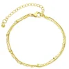 Vandfast armbånd i forgyldt stål 16 cm + 5 cm x 3,0 mm - OCEANA