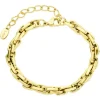 Vandfast armbånd i forgyldt stål 16 cm + 5 cm x 5,5 mm - OCEANA