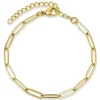 Vandfast armbånd i forgyldt stål 16 cm + 5 cm x 3 mm - OCEANA