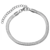 Vandfast armbånd i stål 16 + 5 cm x 4,0 mm - OCEANA