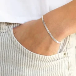 Vandfast armbånd i stål 16 + 5 cm x 3,0 mm - OCEANA