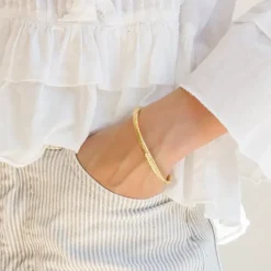 Vandfast armring i forgyldt stål - OCEANA