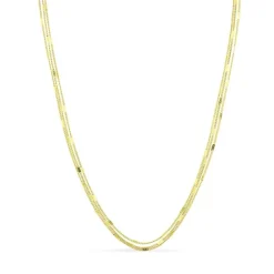 Vandfast halskæde i forgyldt stål 41 cm x 3 mm - OCEANA
