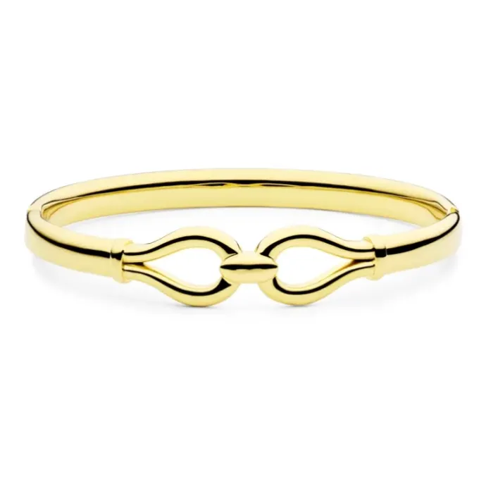 Vandfast infinity armring i forgyldt stål - OCEANA