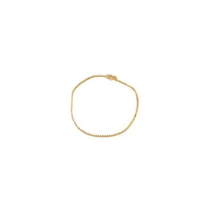 Veneziaarmbånd i forgyldt sølv x 1,3 mm