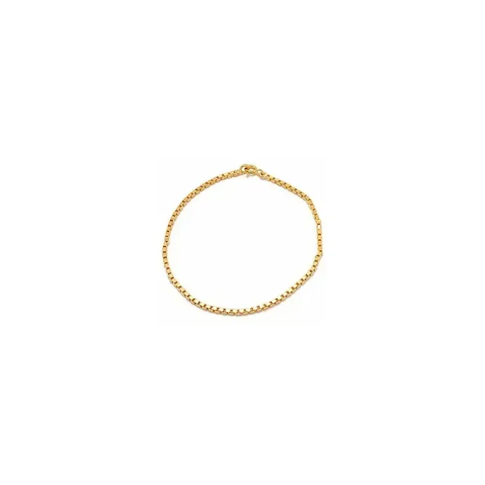 Veneziaarmbånd i forgyldt sølv x 1,8 mm