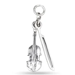 Violin vedhæng i sølv