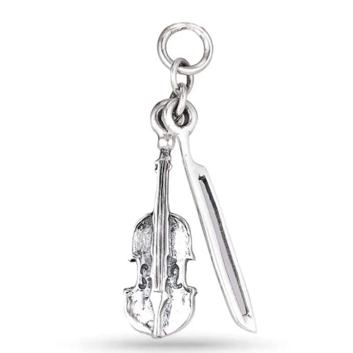 Violin vedhæng i sølv