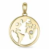 World diamant vedhæng i 14 karat guld 0,01 ct
