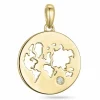 World diamant vedhæng i 14 karat guld 0,01 ct