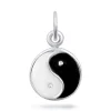 Yin og yang vedhæng i sølv