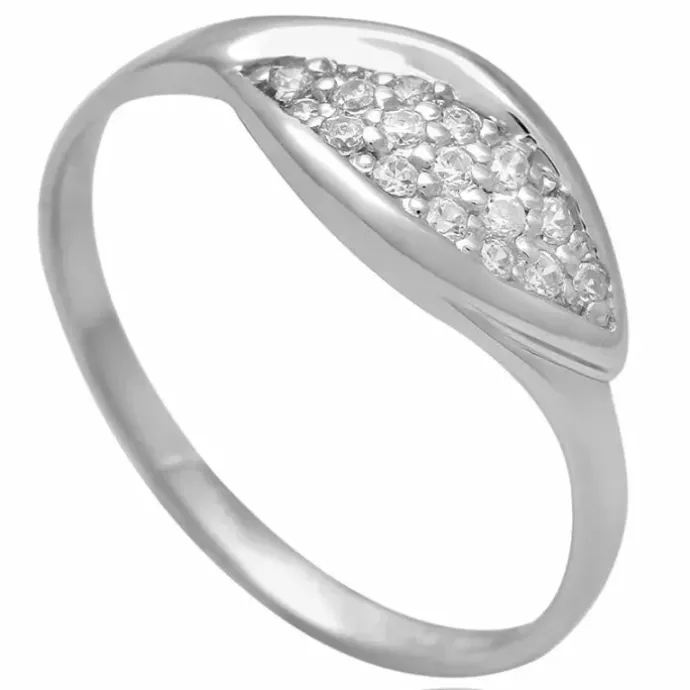 Yndig zirkon sølv ring i sølv