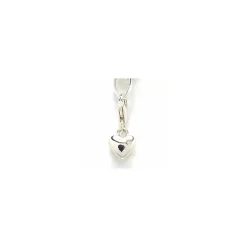 Zirkon charm i sølv