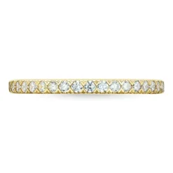 Zirkon guldring i 9 karat guld