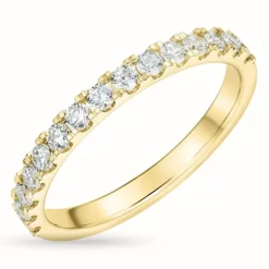 Zirkon guldring i 9 karat guld