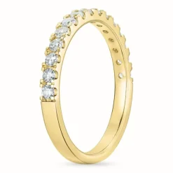 Zirkon guldring i 9 karat guld