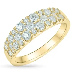 Zirkon guldring i 9 karat guld