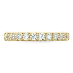 Zirkon guldring i 9 karat guld