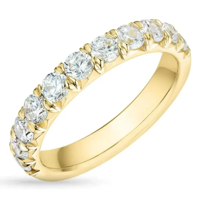 Zirkon guldring i 9 karat guld